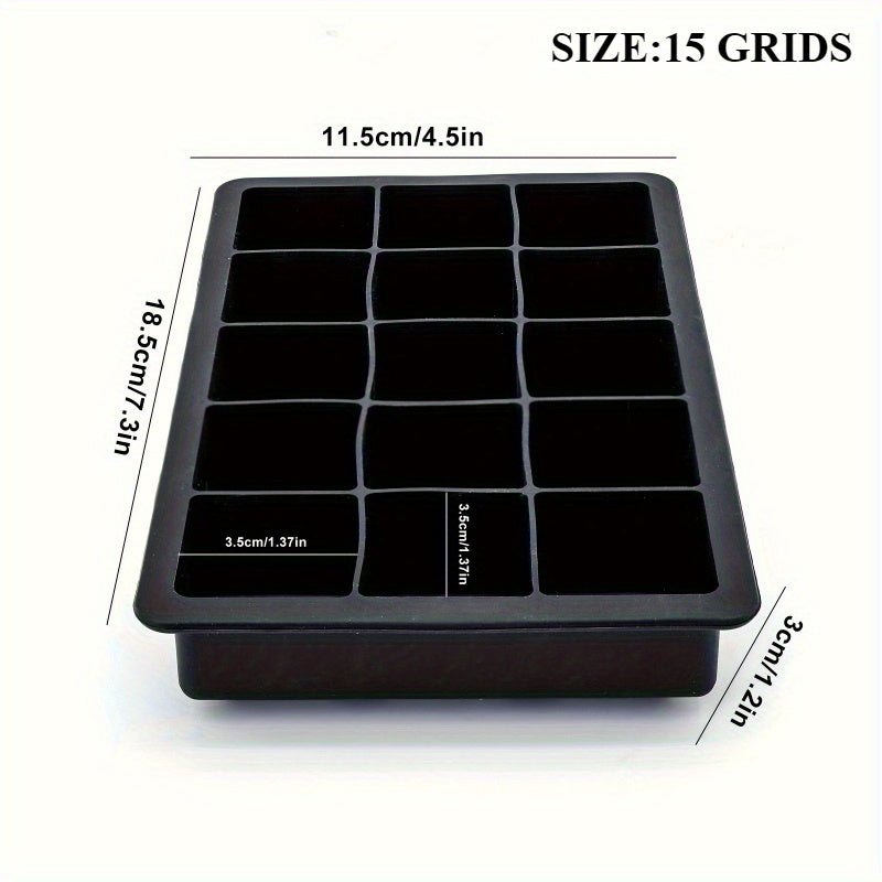 Bandeja de silicona para hielo 6/15/24 cubos, máquina de hacer hielo cuadrada para cocina y verano