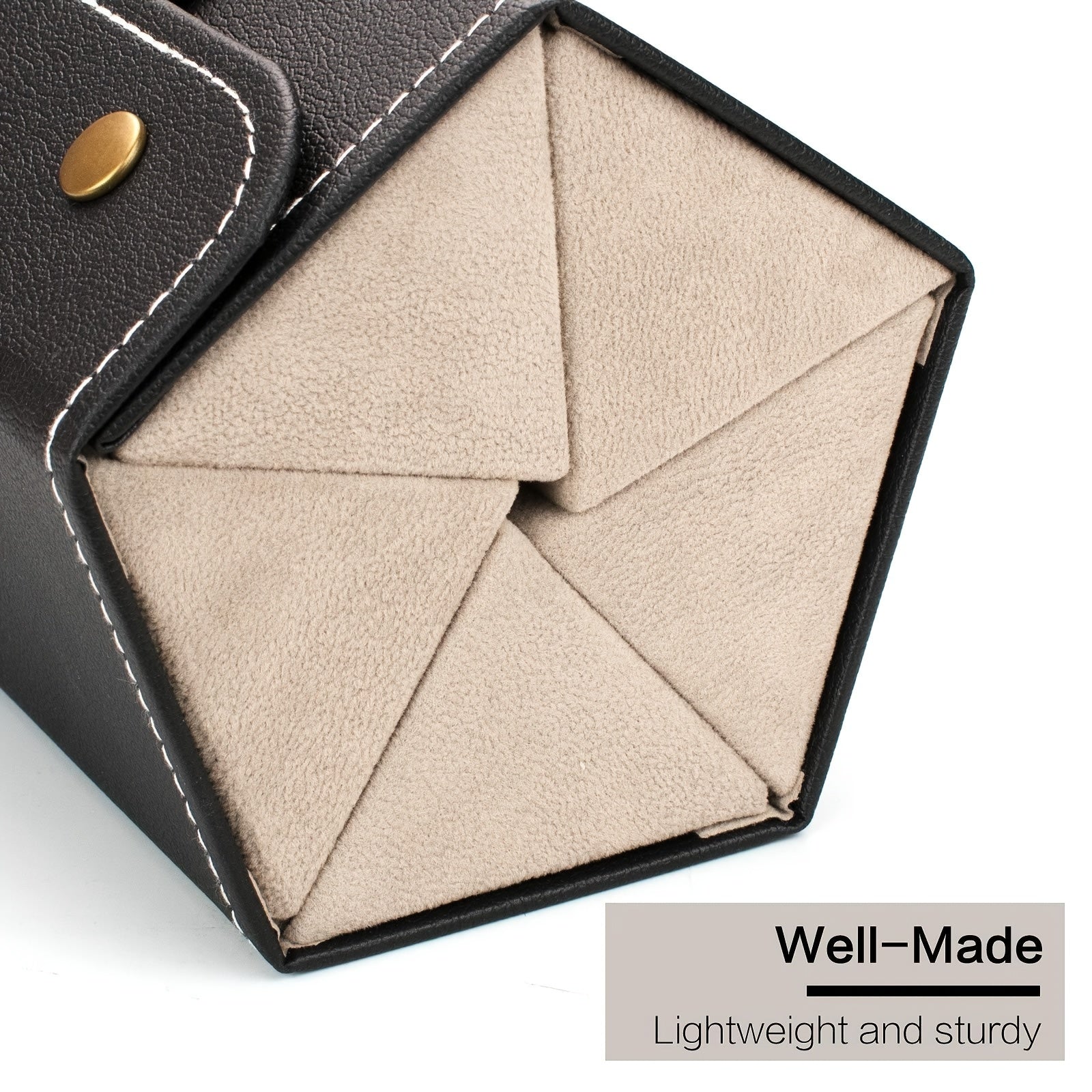 Portable Glasses Storage Box Eyewear Organizer with 3/5 Slots PU Leather Travel Case