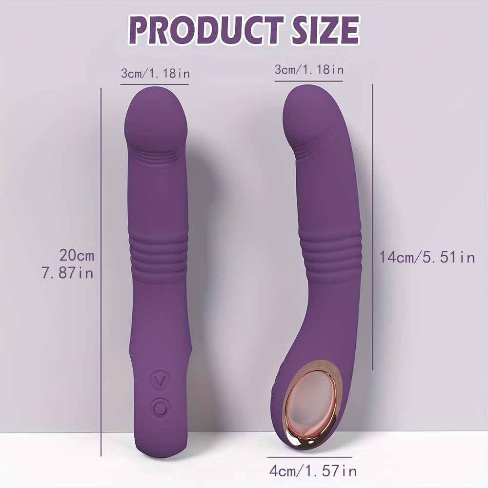 Adult Silicone Rechargeable Dual Vibration Toy for Women and Couples