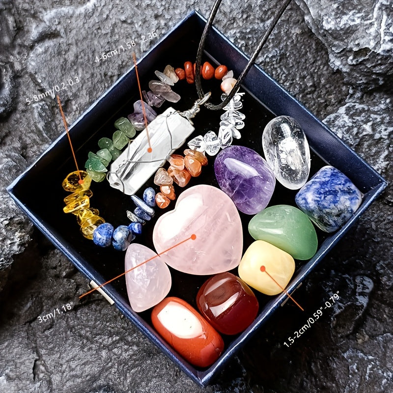 Natural Jewelry Beaded Bracelets and Necklaces with Hexagonal Gemstone Beads for Valentine's Day