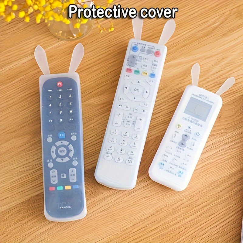 Night Luminous Silicone Remote Control Cover with Holder for Easy Visibility