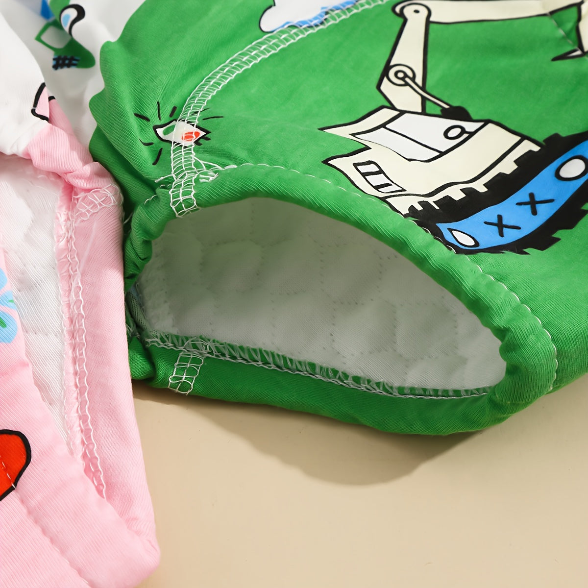 Set of 3 Washable Kids' Training Pants 6-Layer Cloth Diapers for Learning