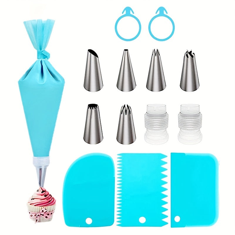 Set of 14 Cake Embossing Tools for Baking and Cake Decorating