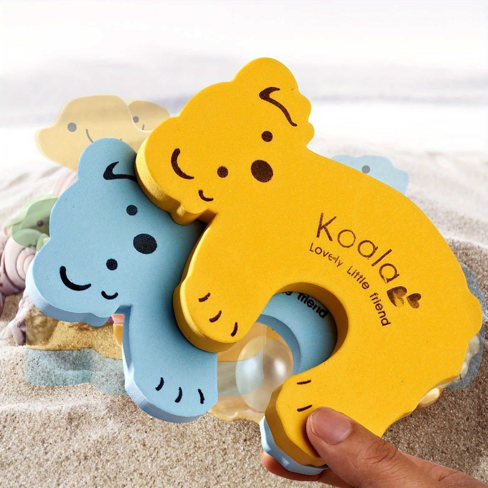 Set of 2 Animal Door Stoppers with Thick Sponge, Anti-Pinch Safety, Windproof