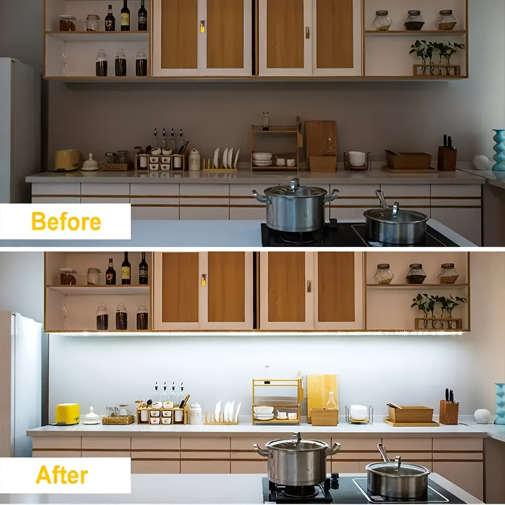 LED Strip Light With Motion Sensor White USB Powered For Stairs Cabinets and Bedrooms