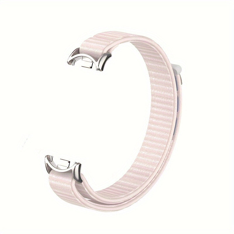 Nylon Loop Strap for Smartwatch Compatible with Mi Band 8 9 9 NFC Polyamide Water-Resistant Not Water Resistant