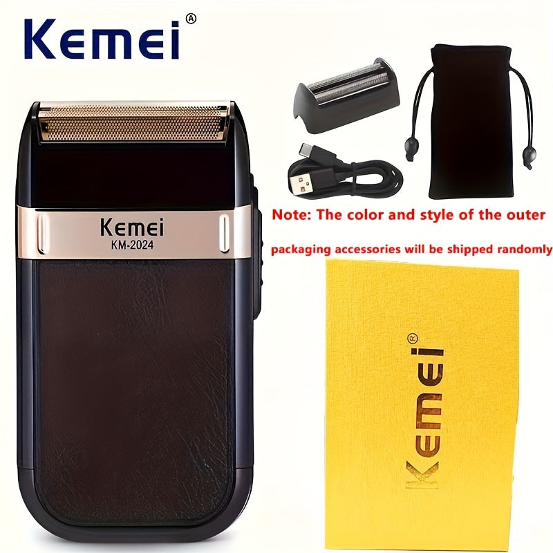 Kemei USB zaryadlanadigan ikki qirrali qirqiç, zanglamas po'latdan yasalgan qirqiqlar va tez zaryad bilan