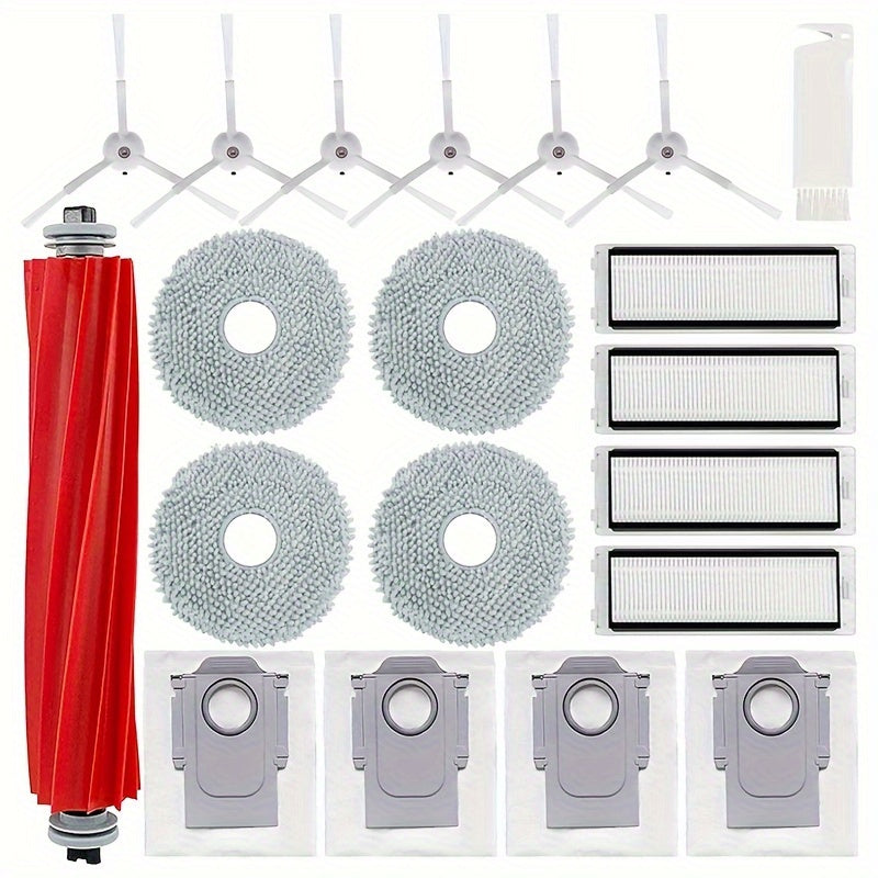Replacement Parts Kit for Robot Vacuum Cleaner Includes Brushes Filters Mop Pads Dust Bags