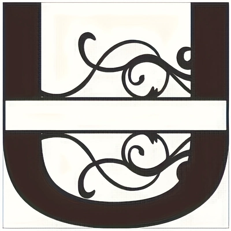 Personalized Last Name Sign with Split Letter Design for Front Door or Garden Decor