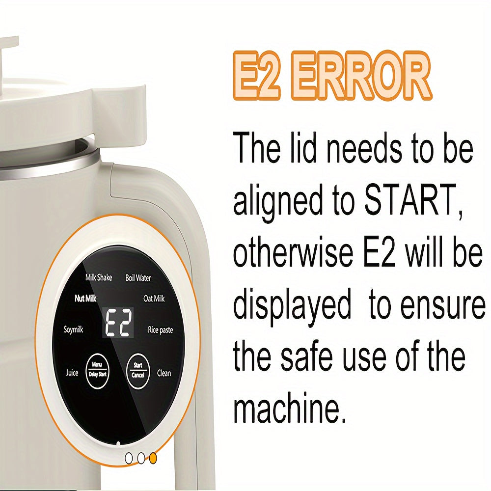 Nut Milk Maker 34oz Electric Automatic Juicer with Touch Control for Almond Soy Coconut