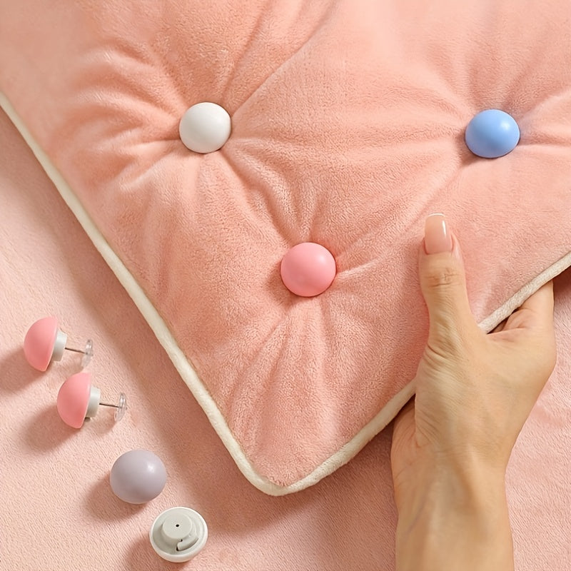 Set of 10 Mushroom Head Bed Sheet Clips Non-Slip Skin-Friendly Traceless Safe Fixers