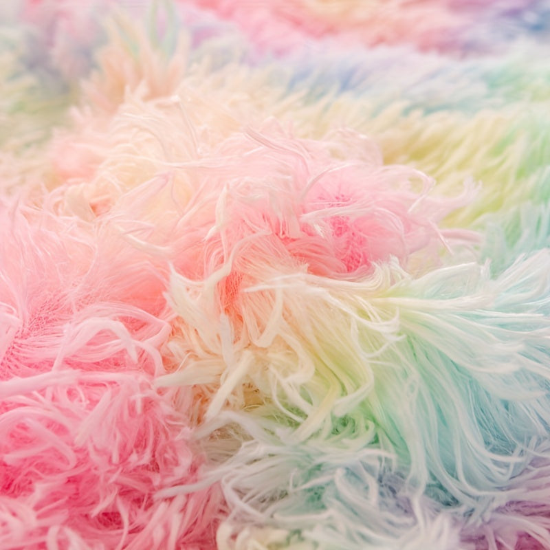 Y2K Tie Dye Plush Duvet Cover Set Includes 1 Duvet Cover and 2 Pillowcases Soft Warm Bedding