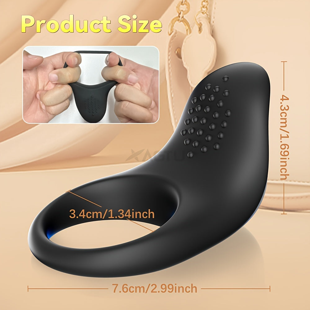 Men Vibration Ring 9-Speed Wireless Rechargeable Stimulating Adult Toy