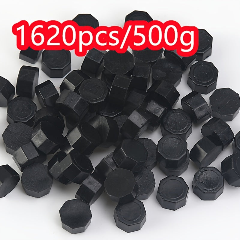 1620pcs 500g Octagonal Sealing Wax Particles for Envelope Gift Box DIY Retro Bulk Sealing Wax