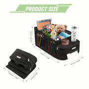 Органайзер для сиденья пассажирского автомобиля, складная коробка для хранения с чашками и отделениями