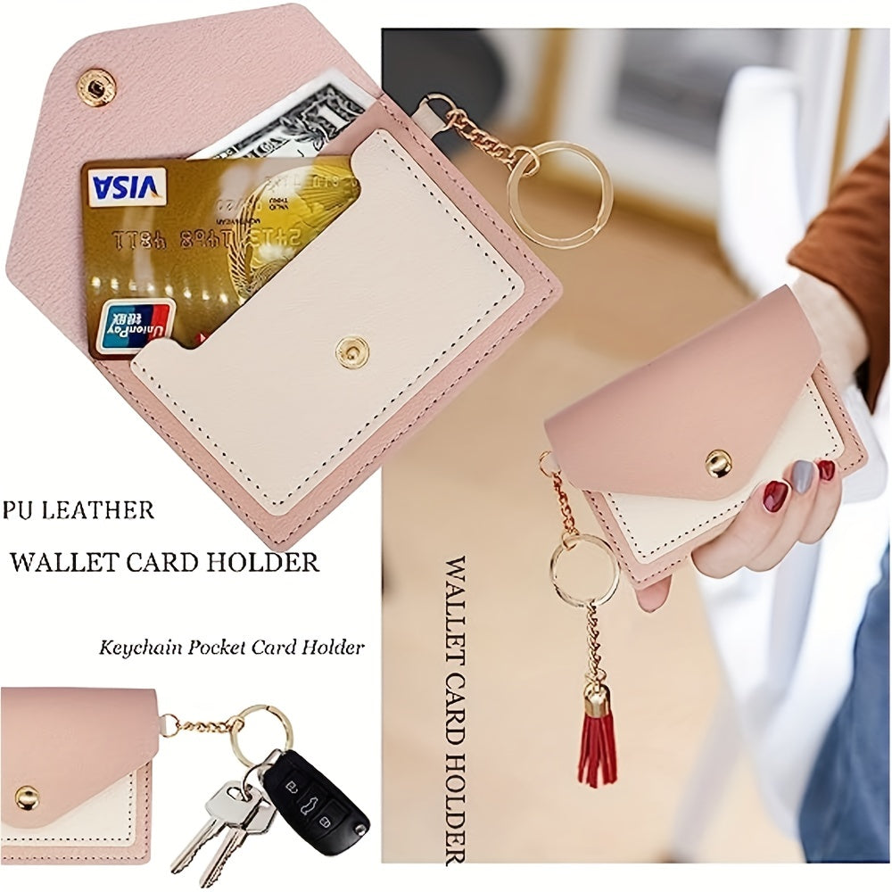 Juego de 7 pulseras de llavero con cuentas de silicona con tarjetero y portacosméticos para mujeres