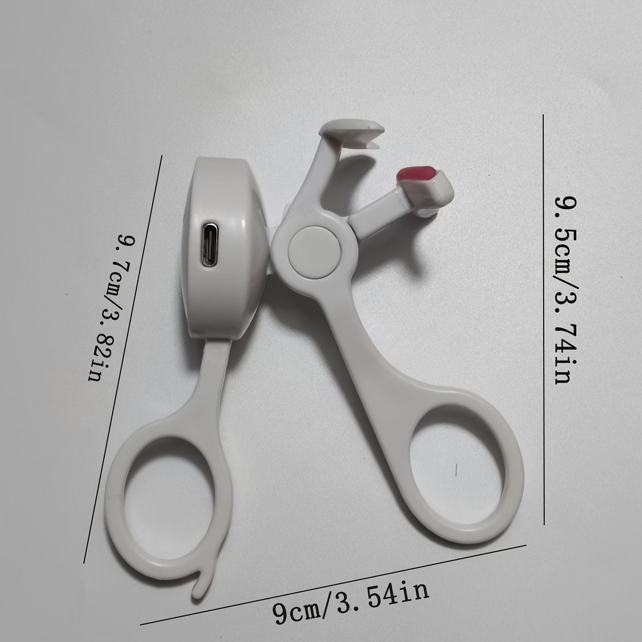 Electric Eyelash Curler with Temperature Control USB Rechargeable Compact Pink Beauty Tool