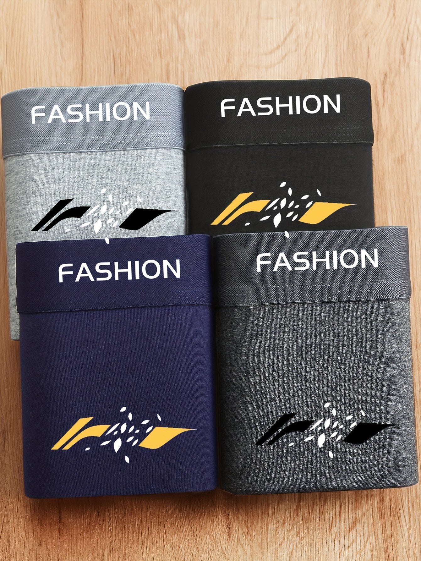 Men's Breathable Cotton-Polyester Boxer Shorts Large Size for Teenagers