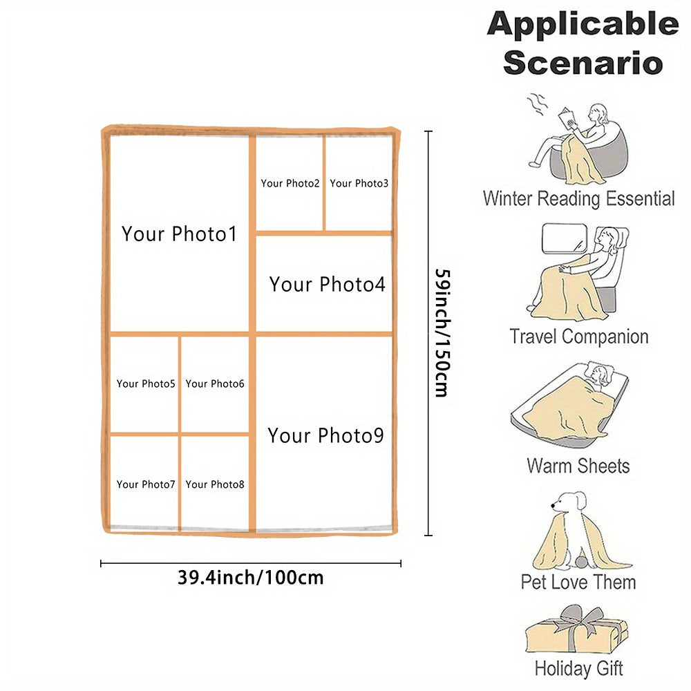 Personalized Couple Flannel Throw Blanket Soft Warm Gift for Couch Bed Camping