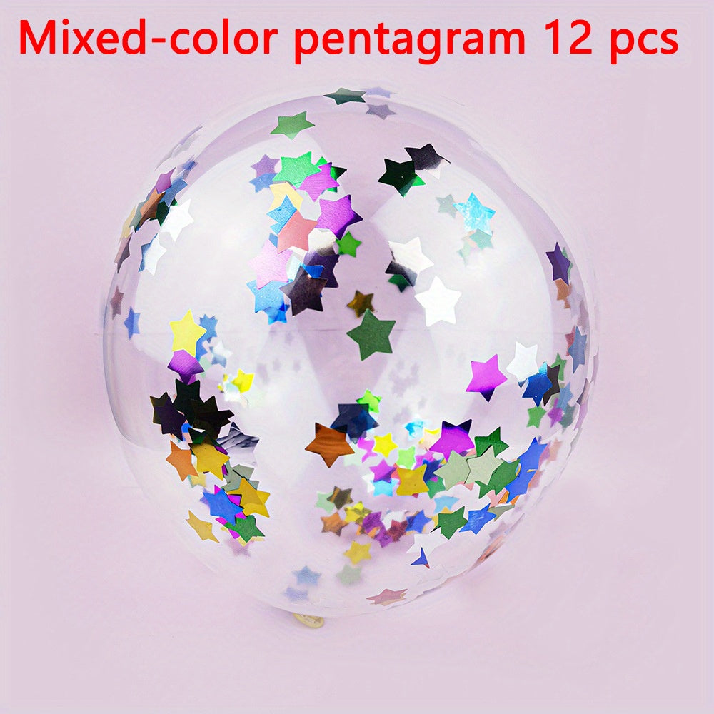 Globos de látex con confeti dorado y puntos de papel dorado para decoraciones de fiesta