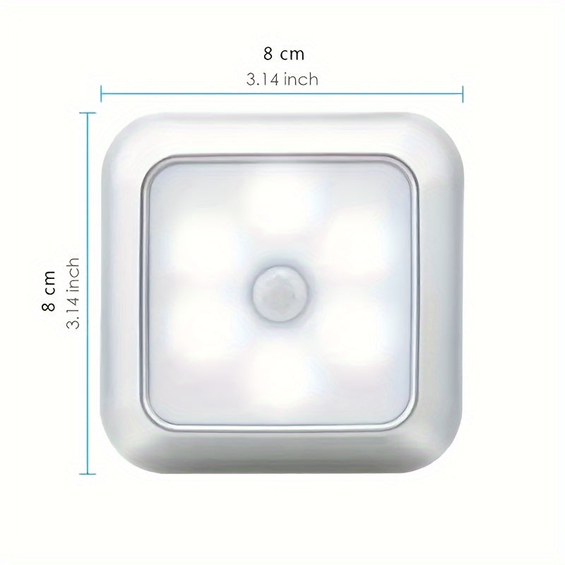 6LED Motion Sensor Night Light for Indoor Bedroom and Staircase Lighting