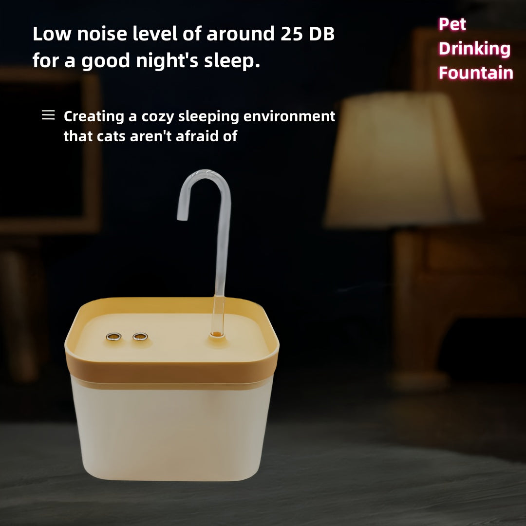 USB-Powered Pet Water Fountain for Cats and Dogs with Adjustable Flow No Batteries Needed