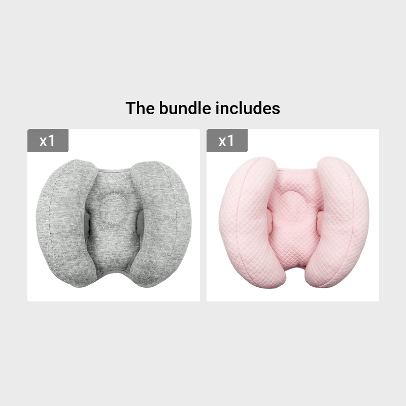 Child Car Seat Headrest for Newborns Polyester Medium Soft Grey Blue Pink