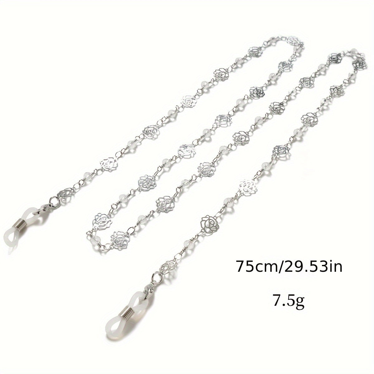 Винтажная роза: стильный ремешок для крепления очков на шее и удержания маски на месте