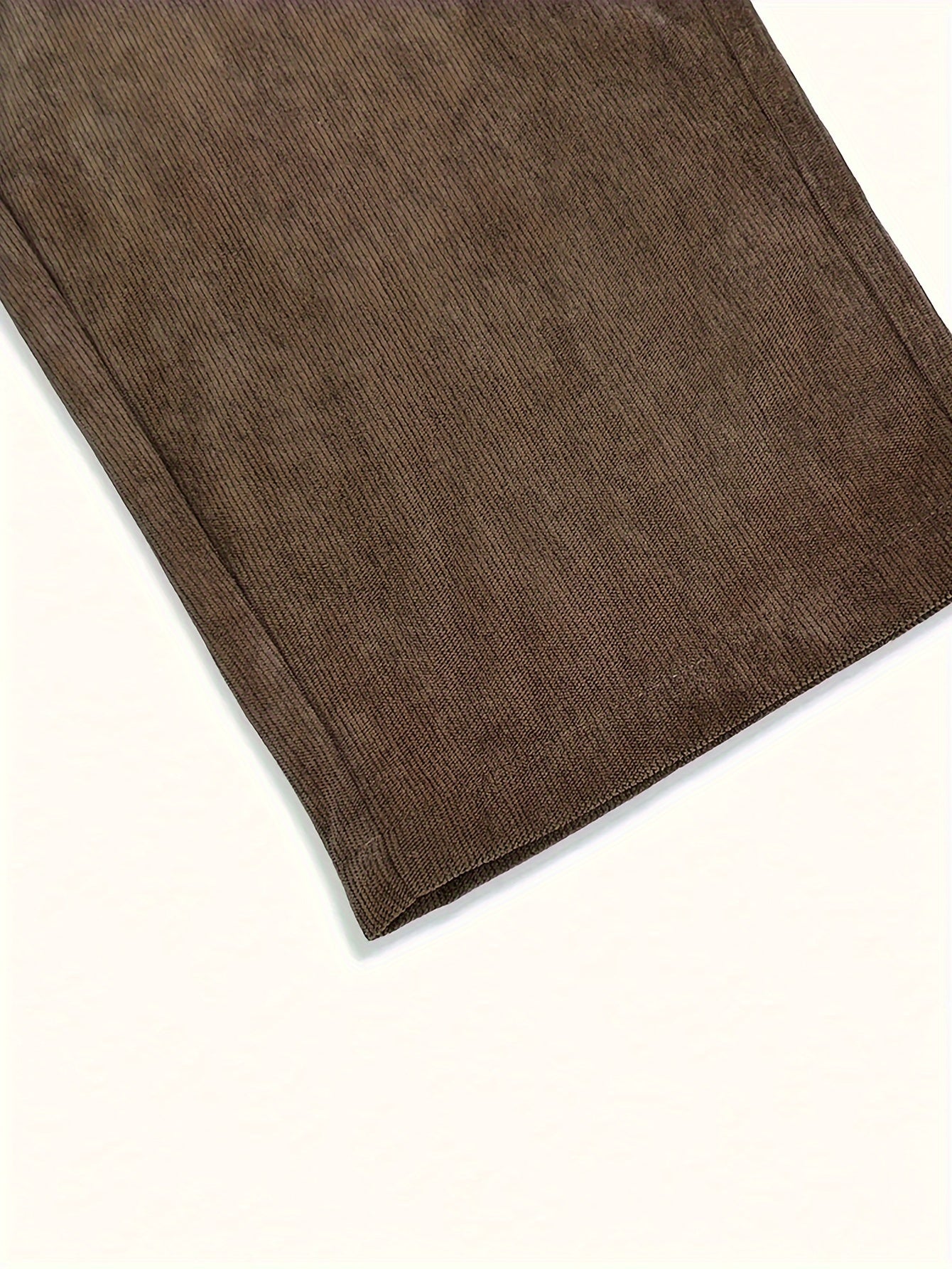 Men's Casual Corduroy Pants with Drawstring Waist for Outdoor and Commuting