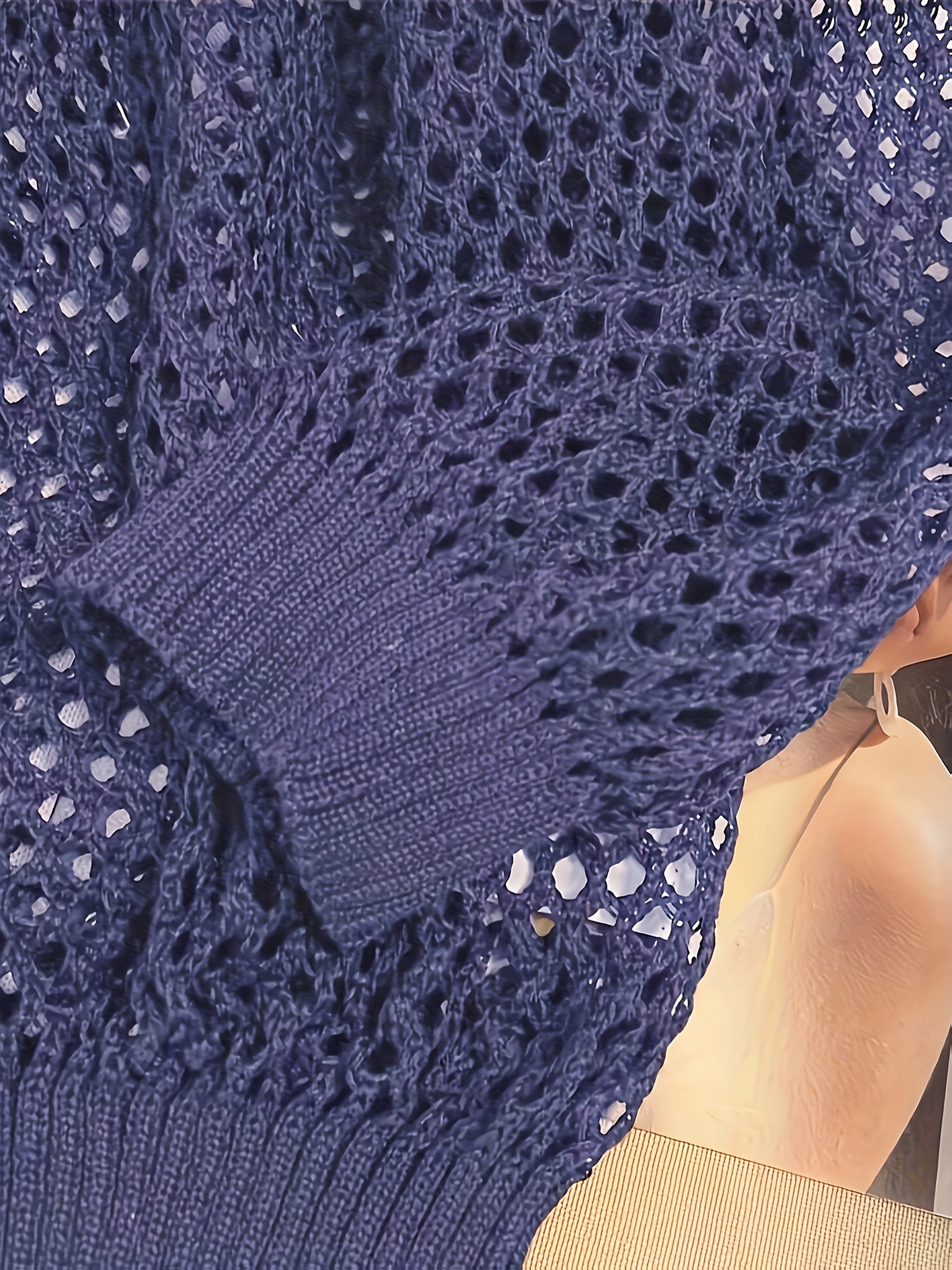 Женский свитер большого размера с длинными рукавами и вырезами в виде сердечек, дышащий повседневный топ