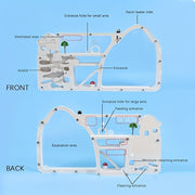 Large Plastic Sand Ant Farm Castle Educational Ant Habitat for Observation