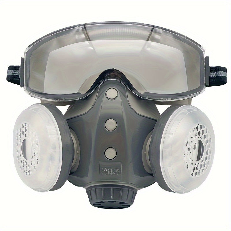 Reusable Respirator Mask Set with 10 Filters for Dust Protection and Spray Painting