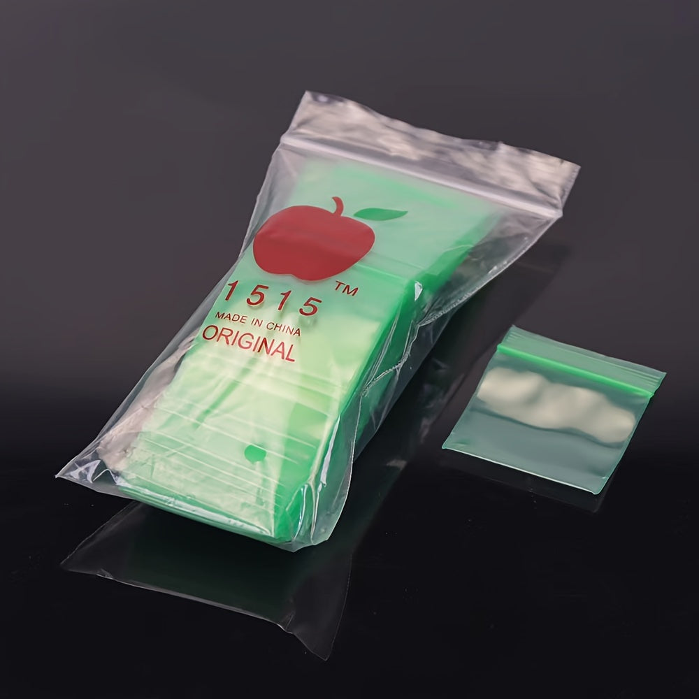 100 штук маленьких многоразовых самозапирающихся мешков для хранения 4x4.5см для ключей, таблеток