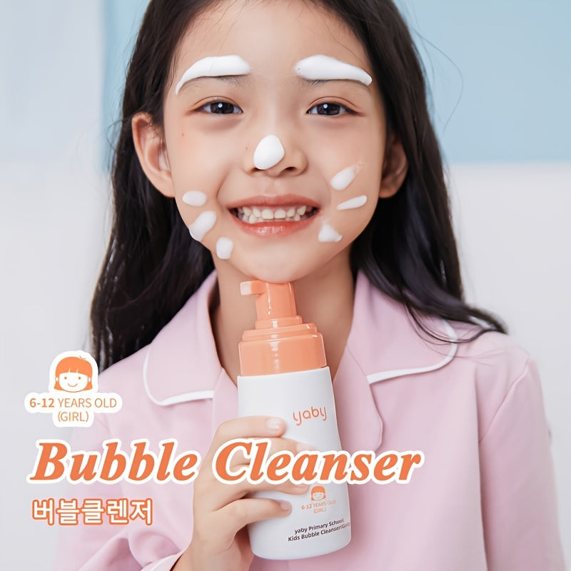 Y.A.B.Y Kids Bubble Cleanser: Нежное, натуральное средство для умывания лица для детей в возрасте 6-12 лет. Увлажняющая формула с глицерином и витамином E. Дозатор с нажимом для удобного использования. Ежедневное очищение, без искусственных красителей.