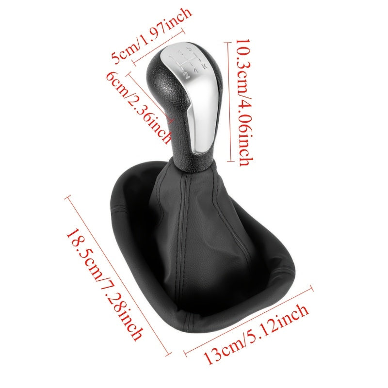 Car Manual Transmission Shift Knob and Gaiter Cover Leather Accessories