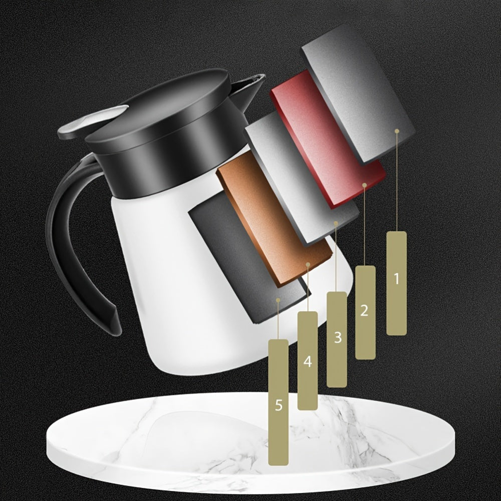 Insulated Stainless Steel Teapot 600/800ml Large Capacity Easy to Clean