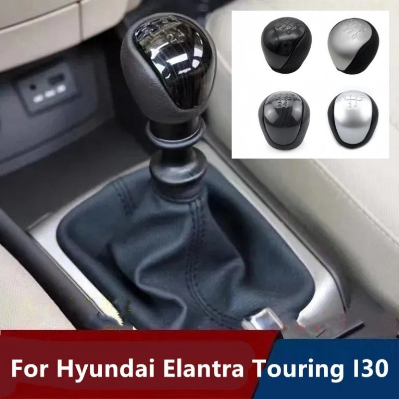 Premium xromlangan mexanik transmissiya uchun gear shift knopkasi, qora ABS