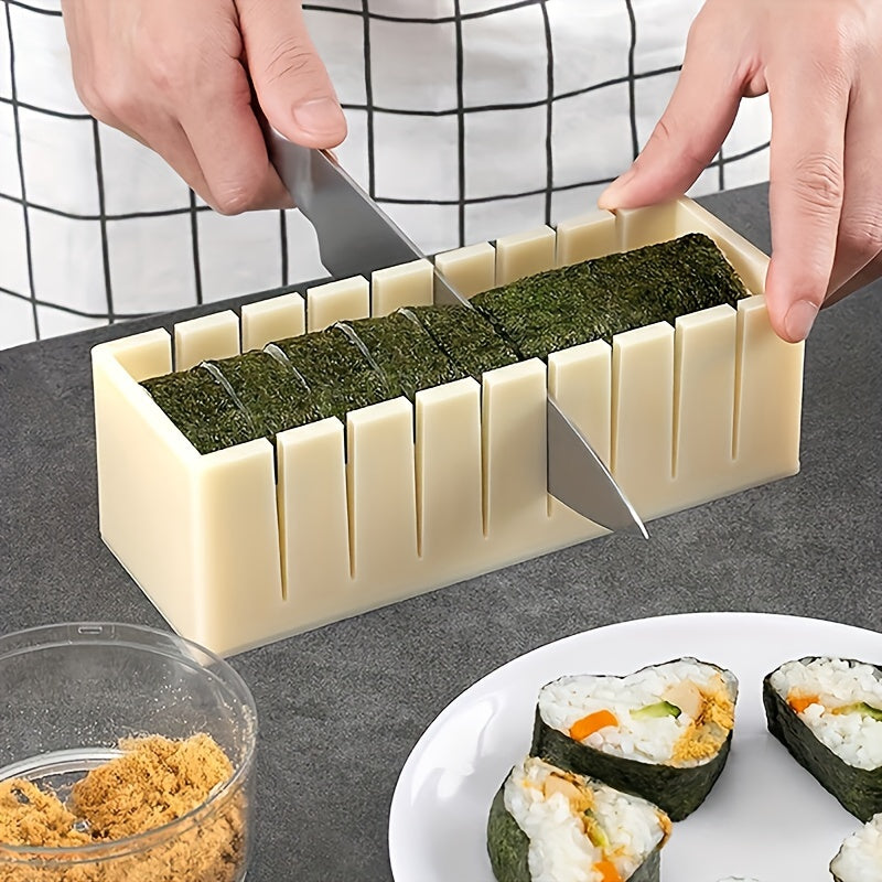Multi-Shape Sushi Mold Set for Making Rice and Vegetable Rolls