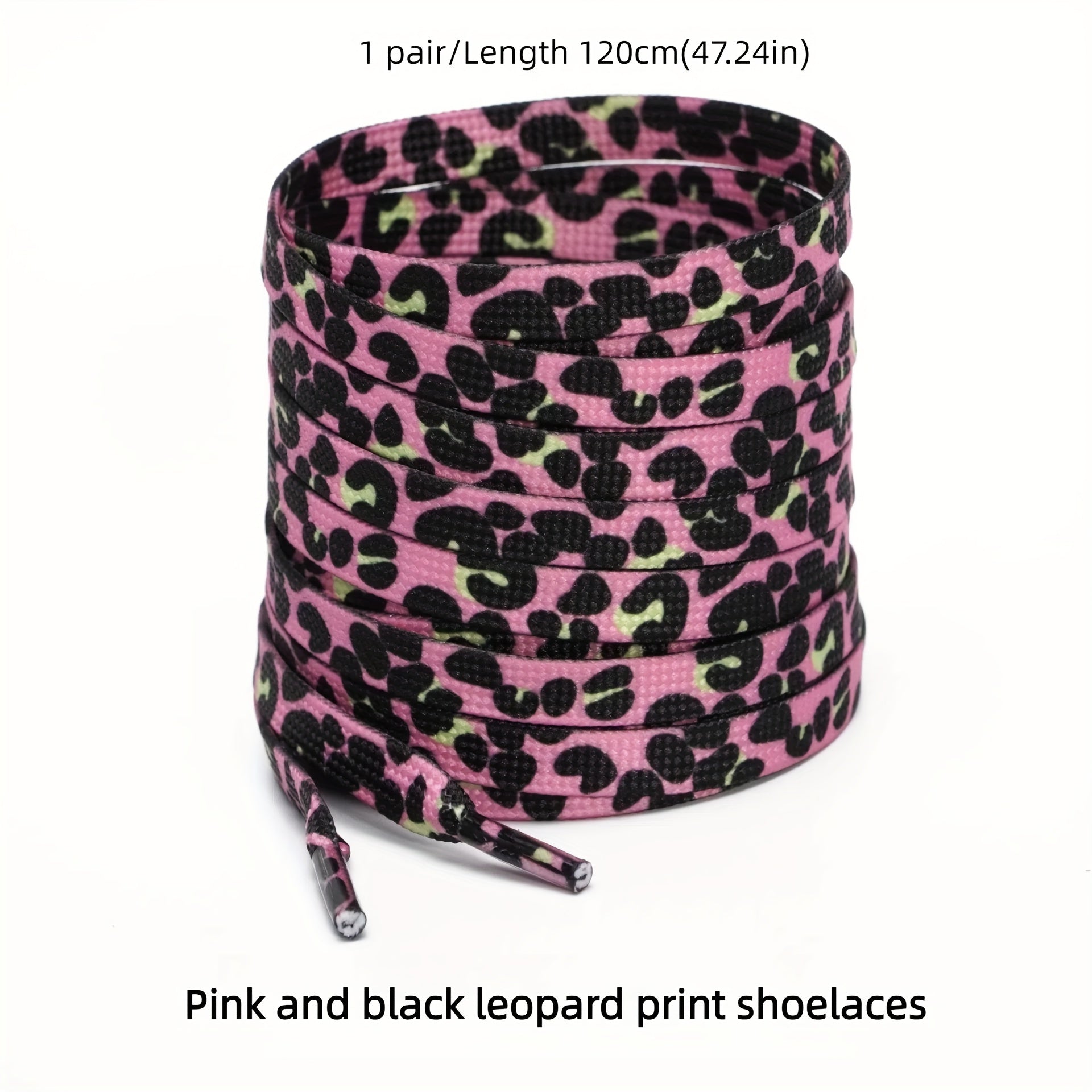 Unisex Polyester Spandex Animal Print Laces for Sneakers Casual Shoes