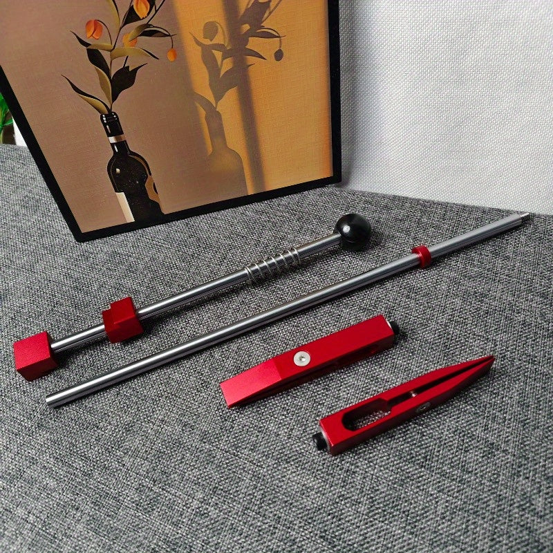 2525 Professional Fixed Angle Knife Sharpener Set with Quick Sharpening System, Adjustable Grinding Tools, Flip-Off Function for Easy Storage, Red & Black Design, Precision Grinding, Sleek