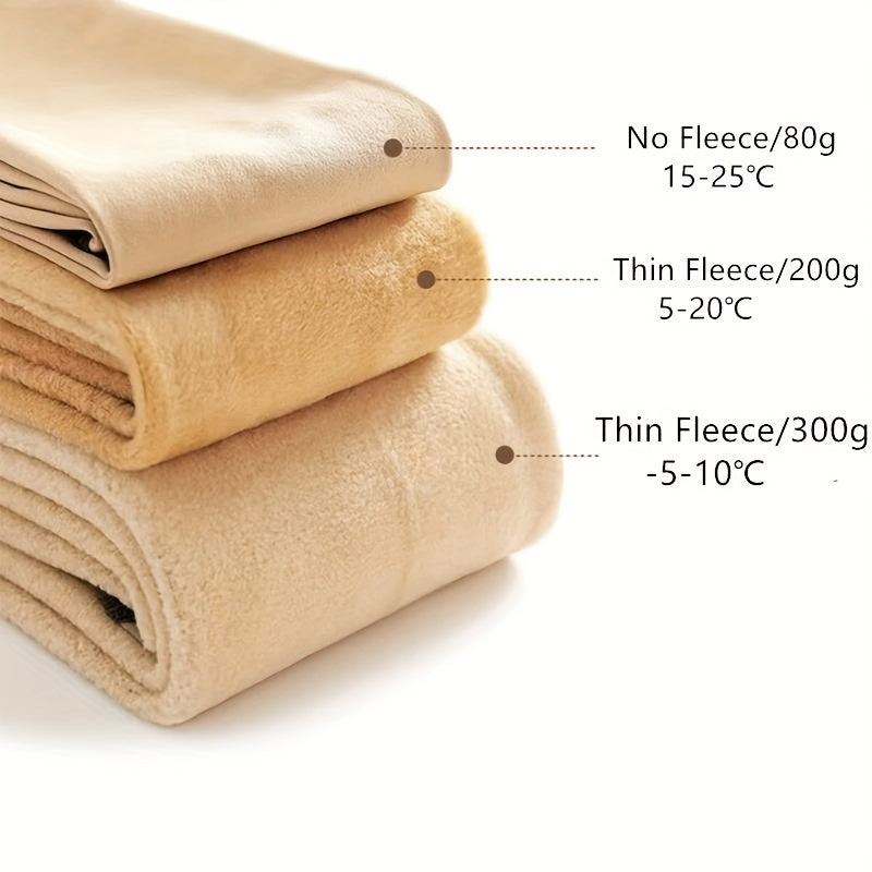 Women's Fleece-Lined Heart Pattern Tights with Mesh Detail for Women