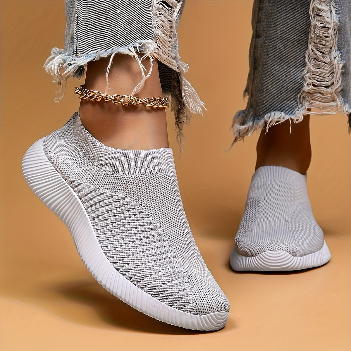 Zapatillas de punto transpirables para mujer con soporte Lightsole para todas las estaciones