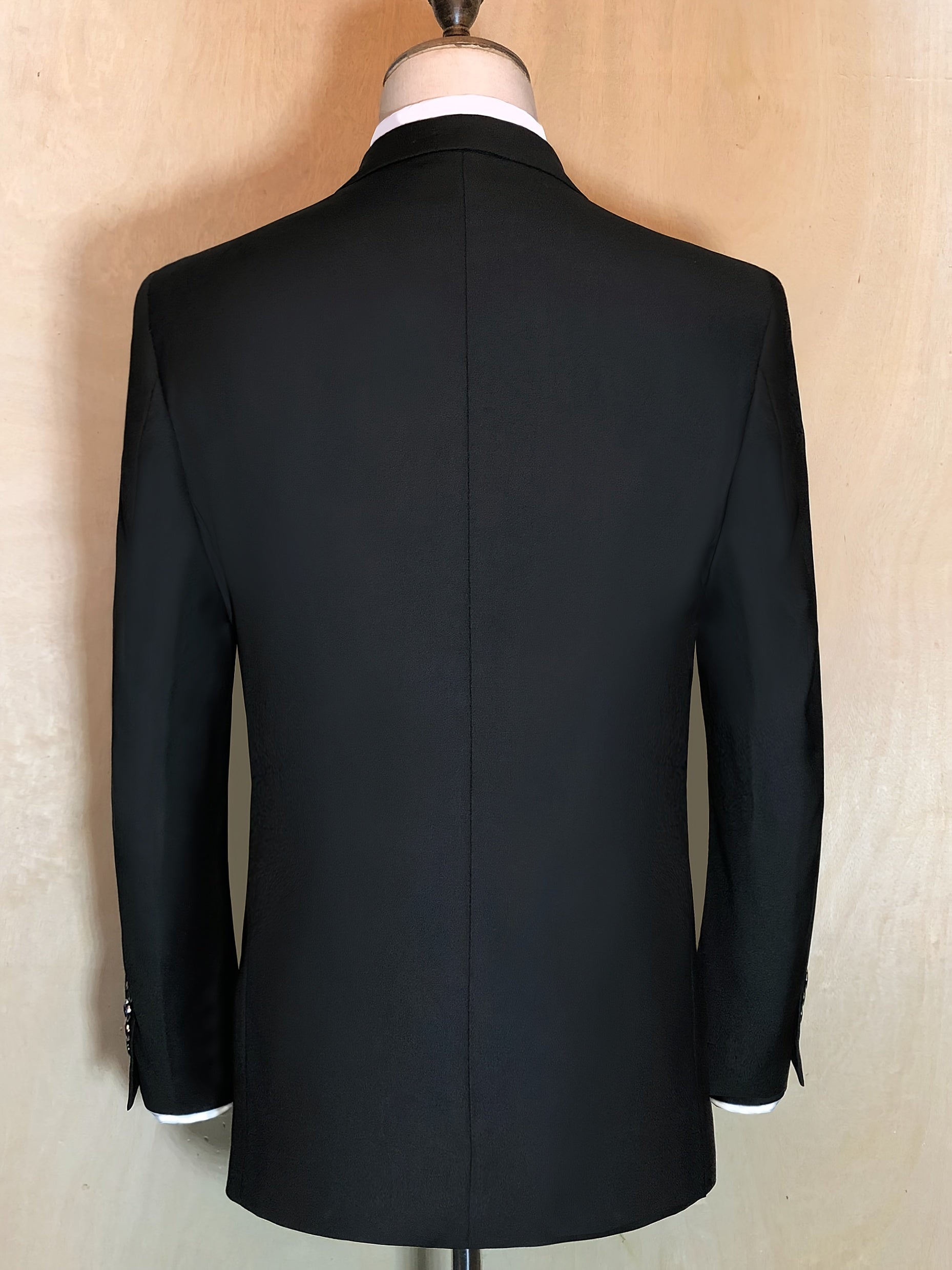 Мужской пиджак из однотонной ткани с плетением большого размера для официального вечера