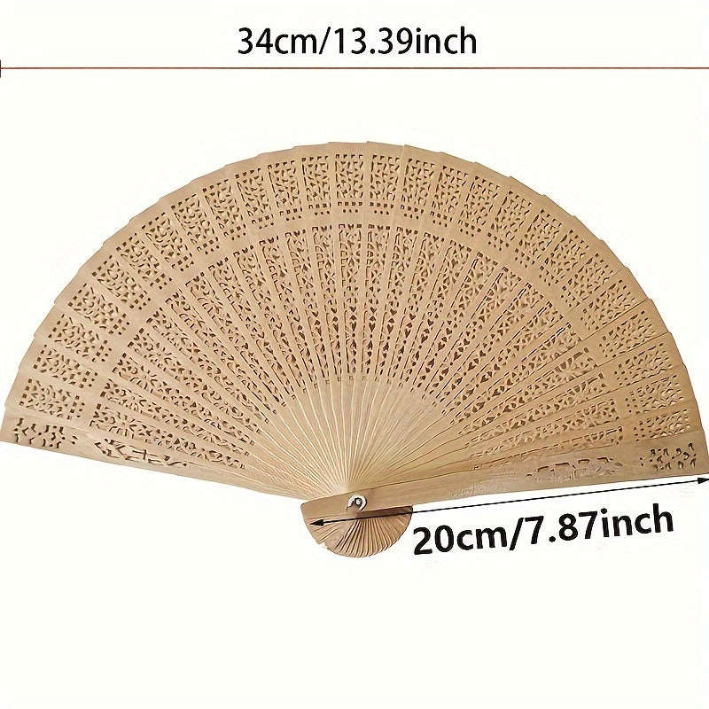Set of 10/20/30 Wedding Fans Portable Chinese Sandalwood Hand Fans for Wedding Gifts and Party Decor