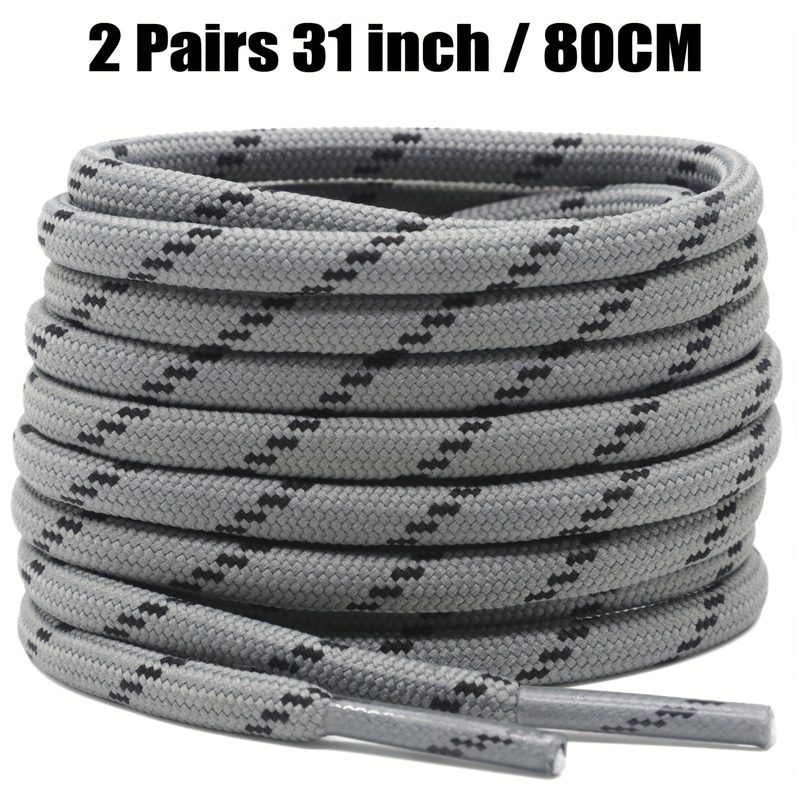 Unisex Thickened Round Climbing Shoe Laces for Hiking and Work Boots