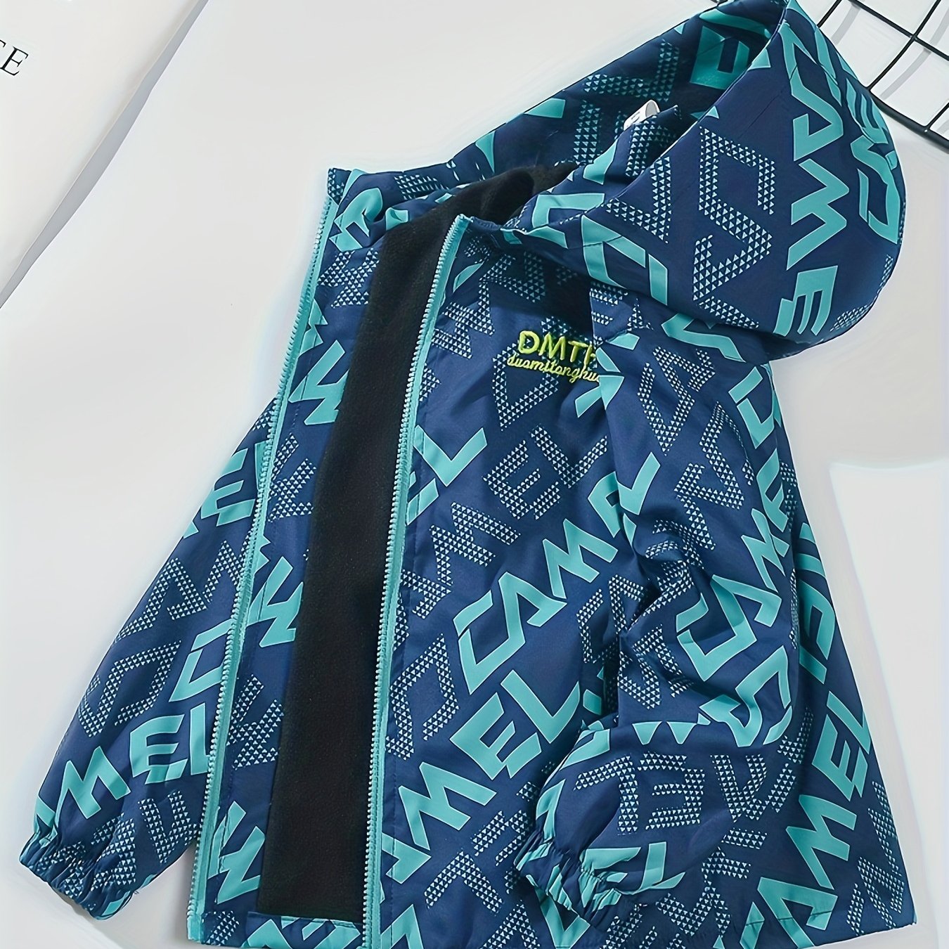 Kids Boys Windproof Velvet Jacket Hooded Spring Autumn Sizes 3-15