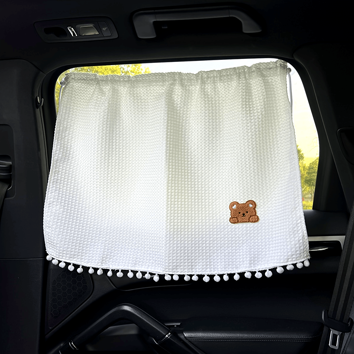 Car Sun Shade Curtain UV Protection Adjustable Window Shade Polyester Fiber for Vehicle Travel