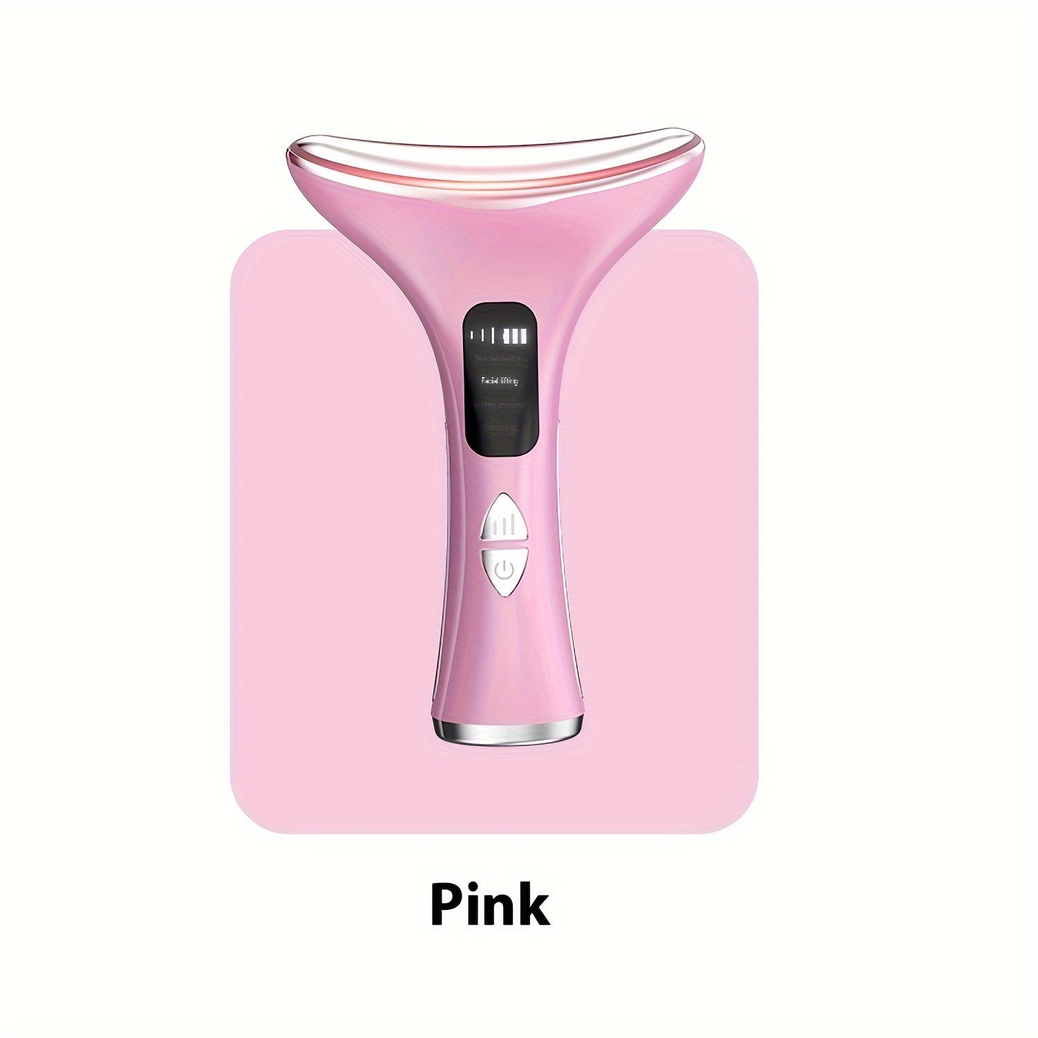 Zaryadlanadigan yuz va bo'yin massajeri, vibratsiya va isitish bilan - USB/akkumulyator bilan ishlaydi, litiy batareya kiritilgan - ayollar uchun ideal teri parvarishi sovg'asi