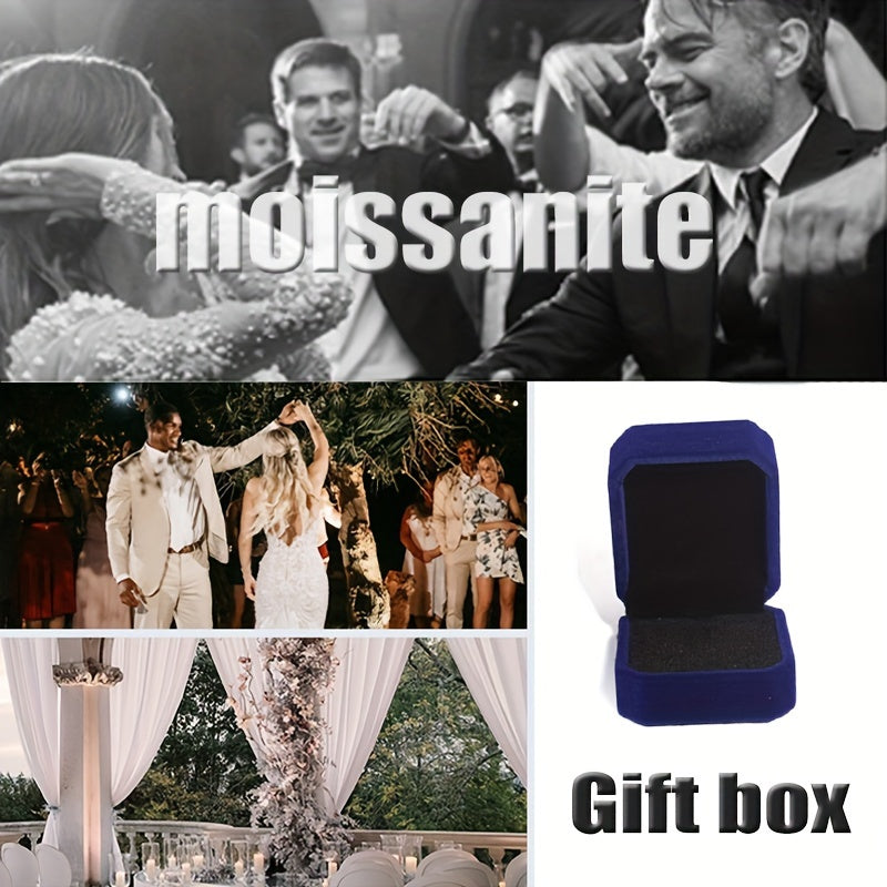 Women's Engagement Ring 2ct Rectangular Moissanite Thorn Branch Design Gift for Valentine's Day