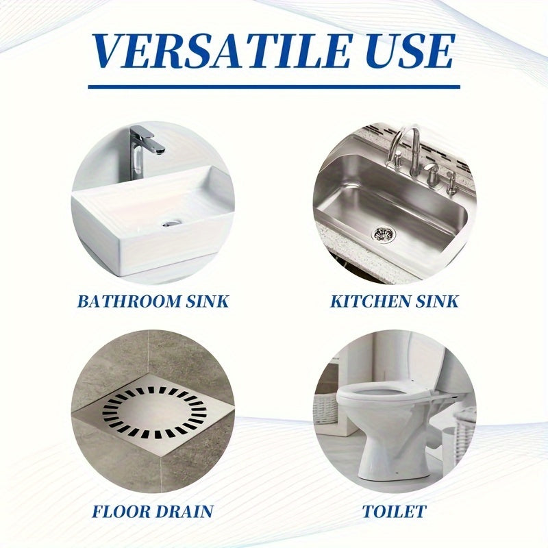 3/6/10 Piezas Desatascador en Polvo para Drenaje de Fregadero sin Zapata para Cocina y Baño
